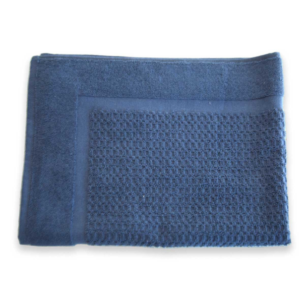 Tapis Bain - Zero Twist - 500g/m² - Acier Bleu