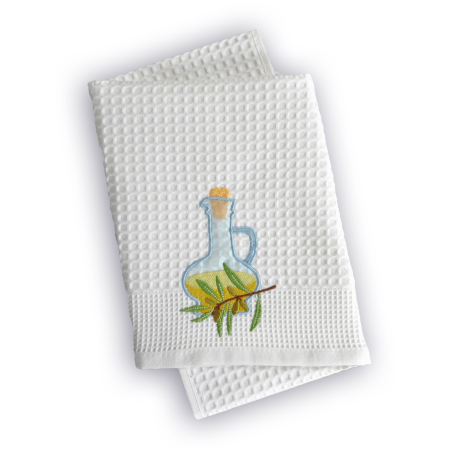 Torchon Olive Nid Abeille
