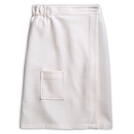 Pareo Nid Abeille Ecru | Linge de bain | Tradition des Vosges