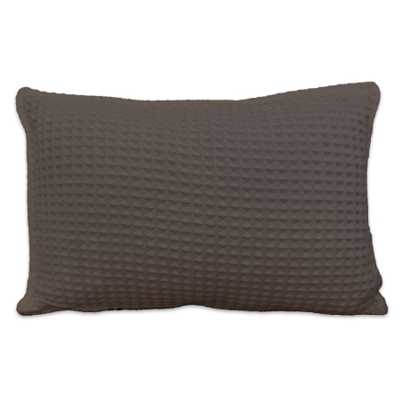 Housse Coussin - Nid Abeille 400g/m² - Anthracite Moka