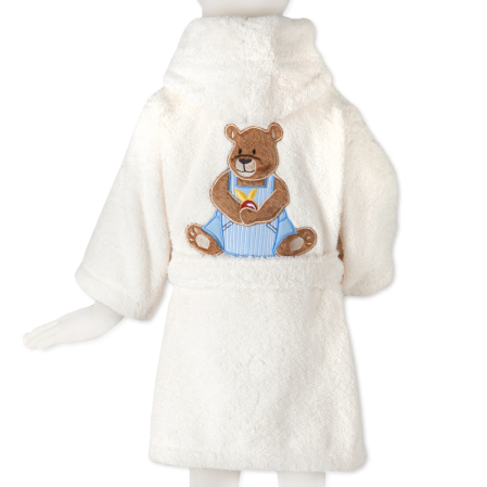 Peignoir Ourson Boy | Linge de bain enfant | Tradition des Vosges