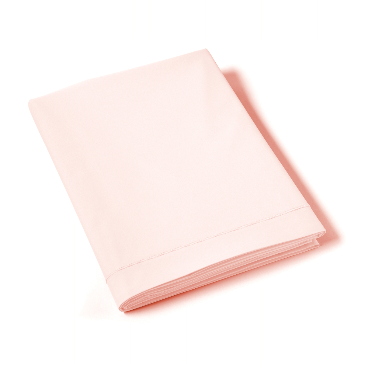 Drap Plat - Uni Percale de coton - rose pâle