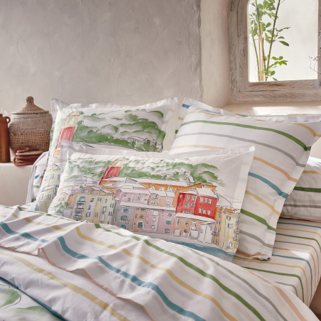 Taie d'oreiller Saint Tropez – Percale de coton
 Taille-50 x 75 cm