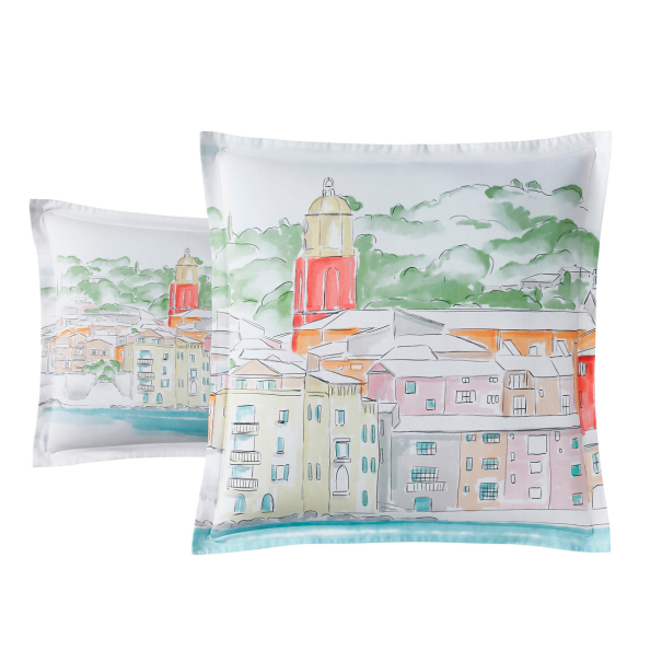 Taie d'oreiller Saint Tropez – Percale de coton