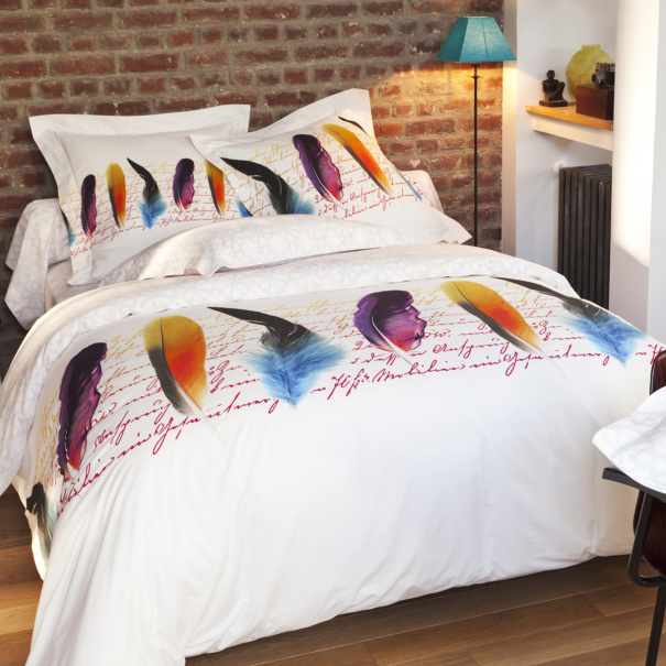 Duvet Cover Bed Set Plumetis