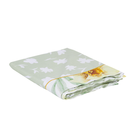 Jonquille flat sheet - Cotton satin
 Size-180 x 290 cm