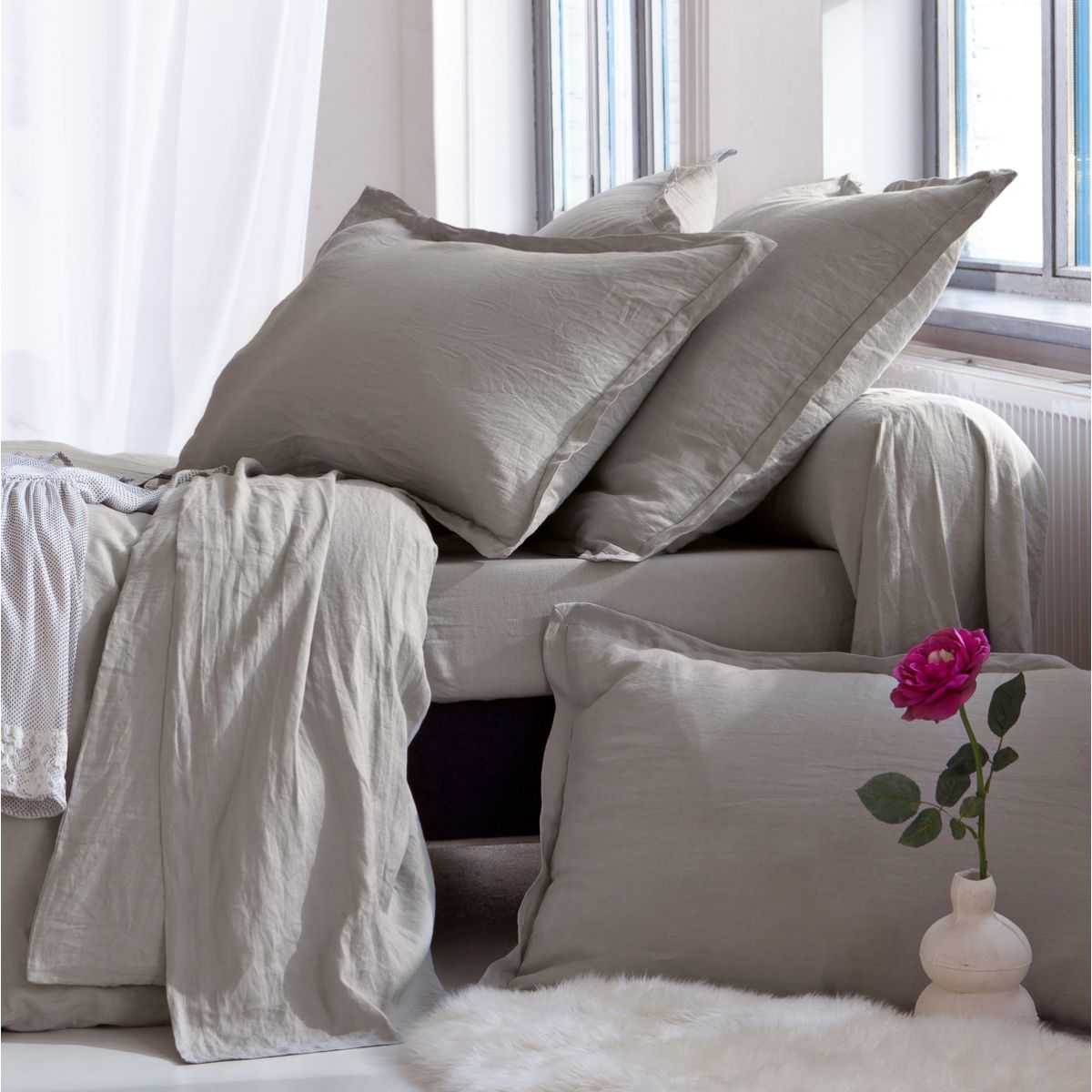 Washed cotton bed linen set