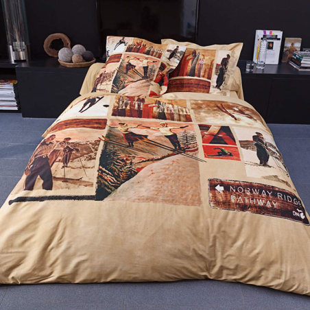 Parure Housse Couette Slalom | Linge de maison | Tradition des Vosges