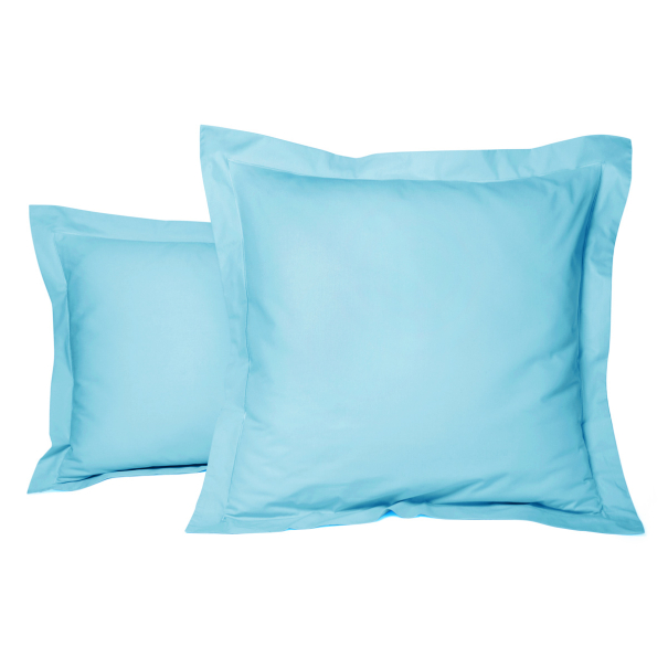 Taie Oreiller Unie Percale Fin de Série Turquoise | Linge de lit | Tradition des Vosges