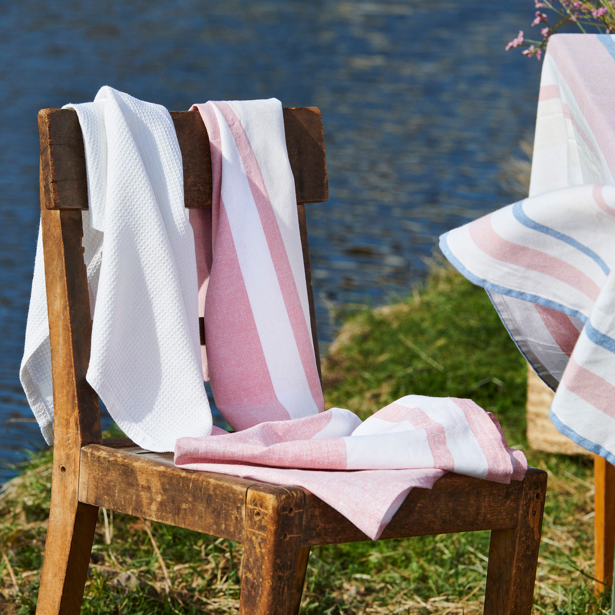 Linge de table rayé - 100% coton