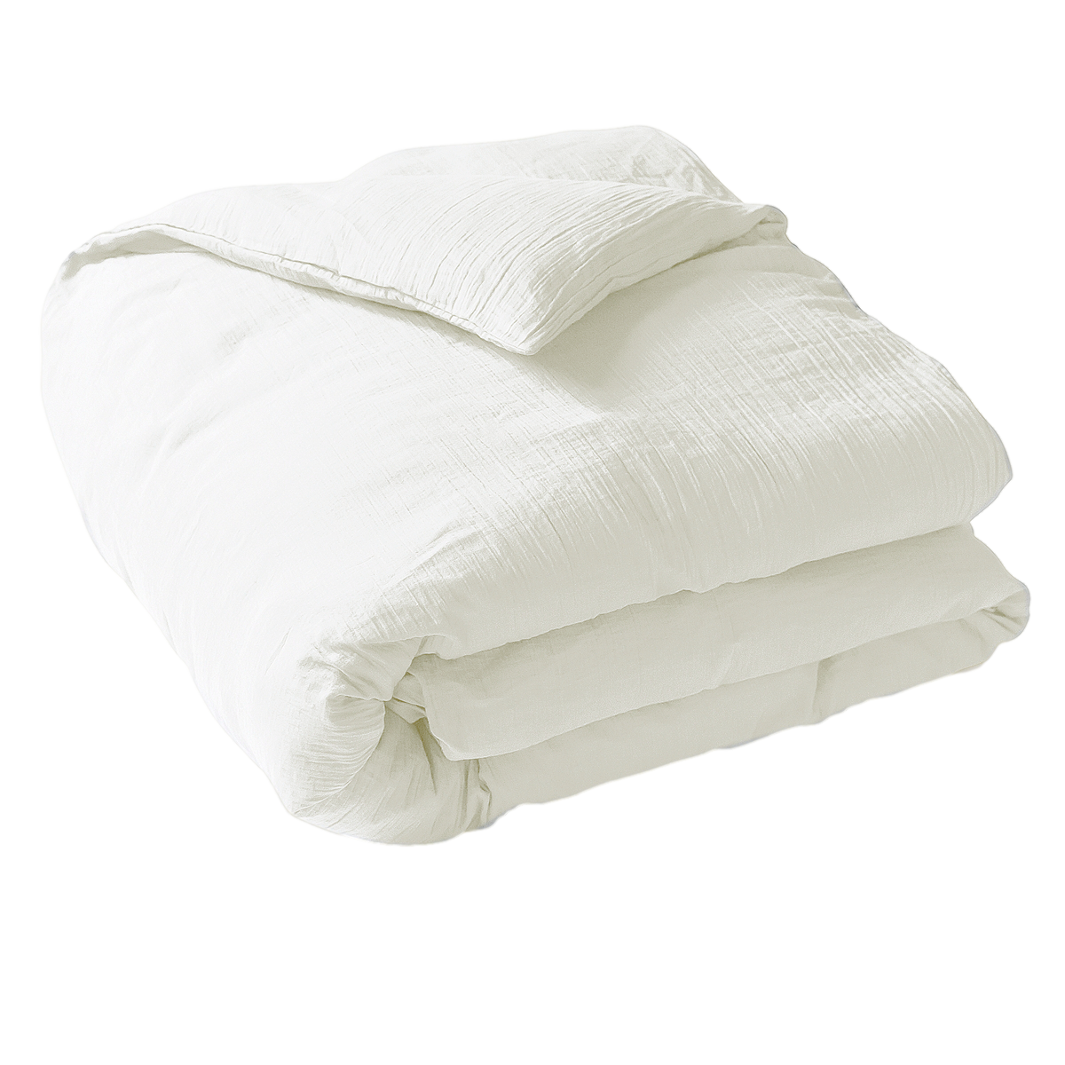 Housse de couette - Gaze de coton #Couleur_IVOIRE
