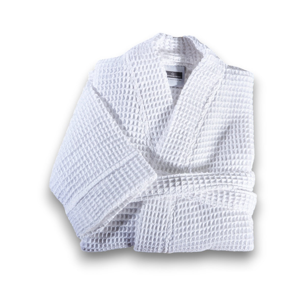 Kimono Nid d'abeille - Coton 400g/m² #Couleur_BLANC