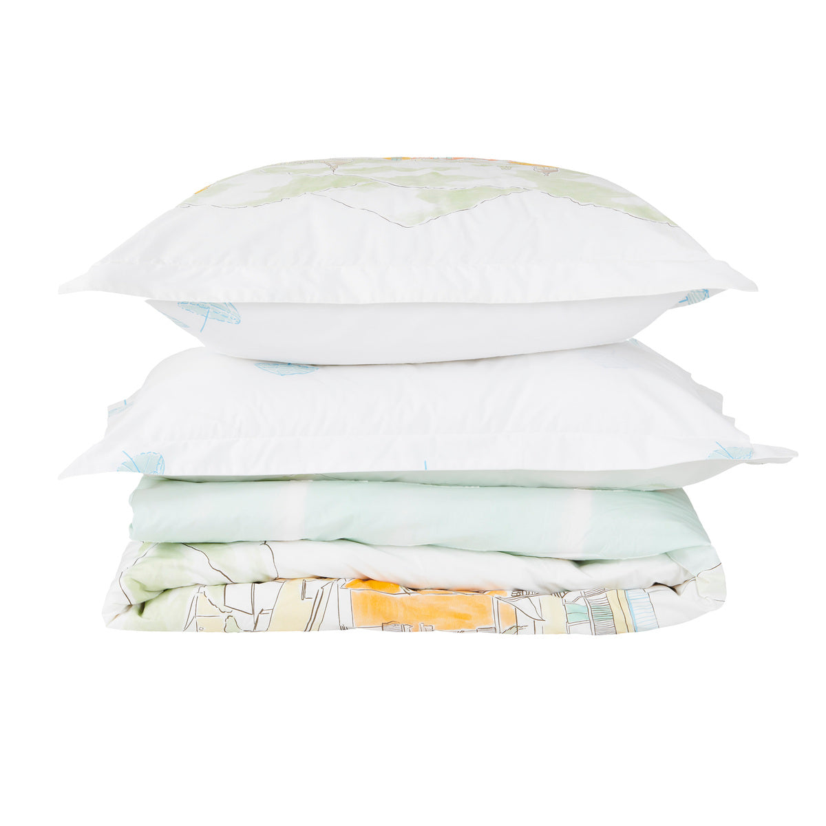 Housse de couette Nice - Percale de coton