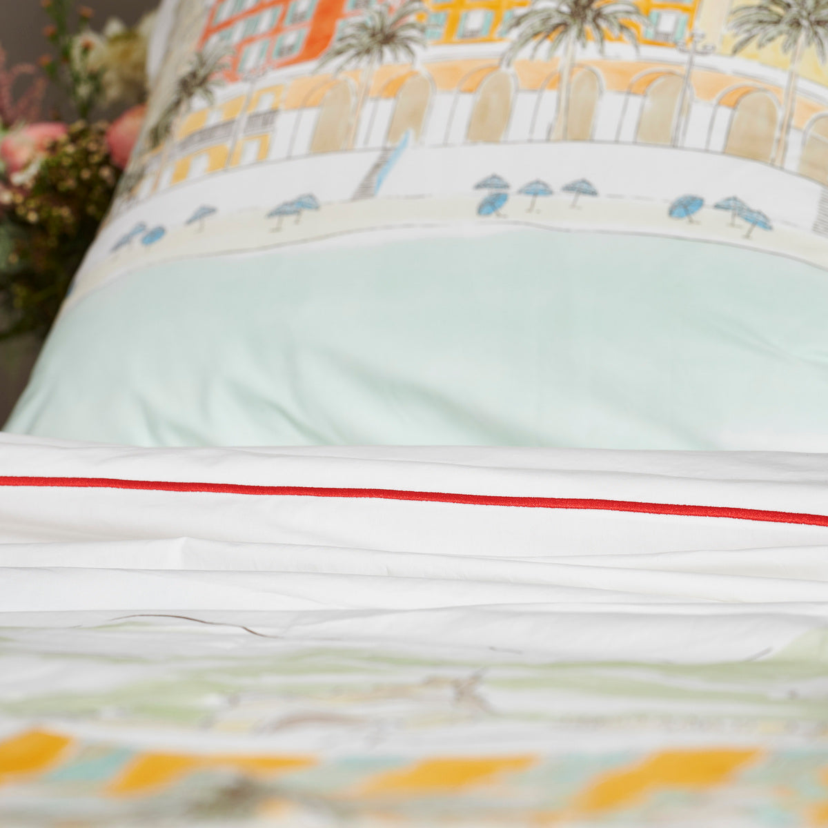 Drap plat Nice - Percale de coton