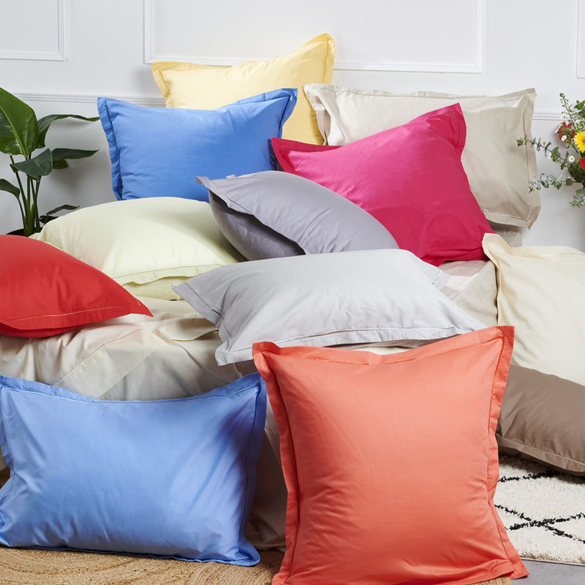 Parure de lit - 100% coton 57 fils