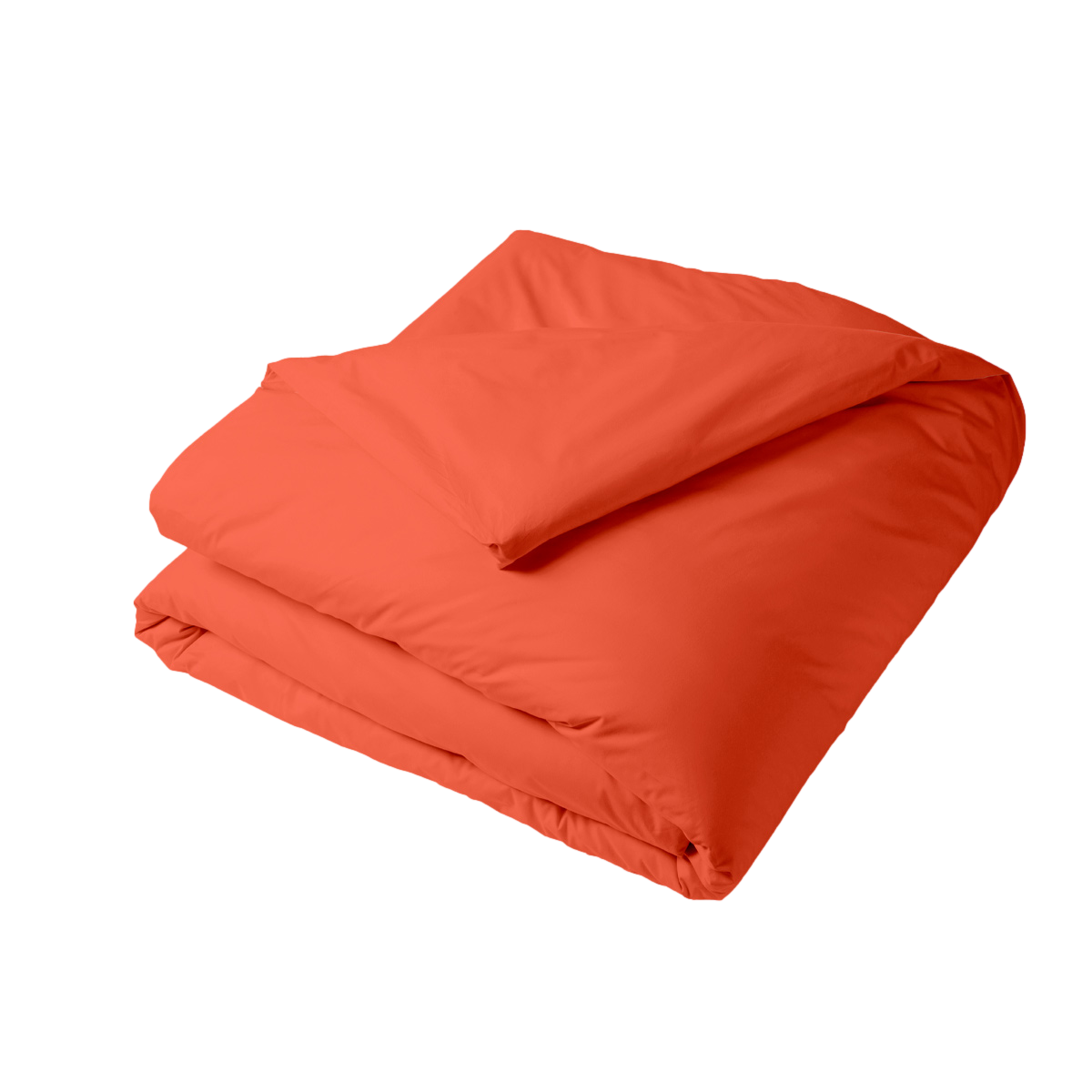 Housse de couette - Coton 57 fils - Clementine #Couleur_CLEMENTINE