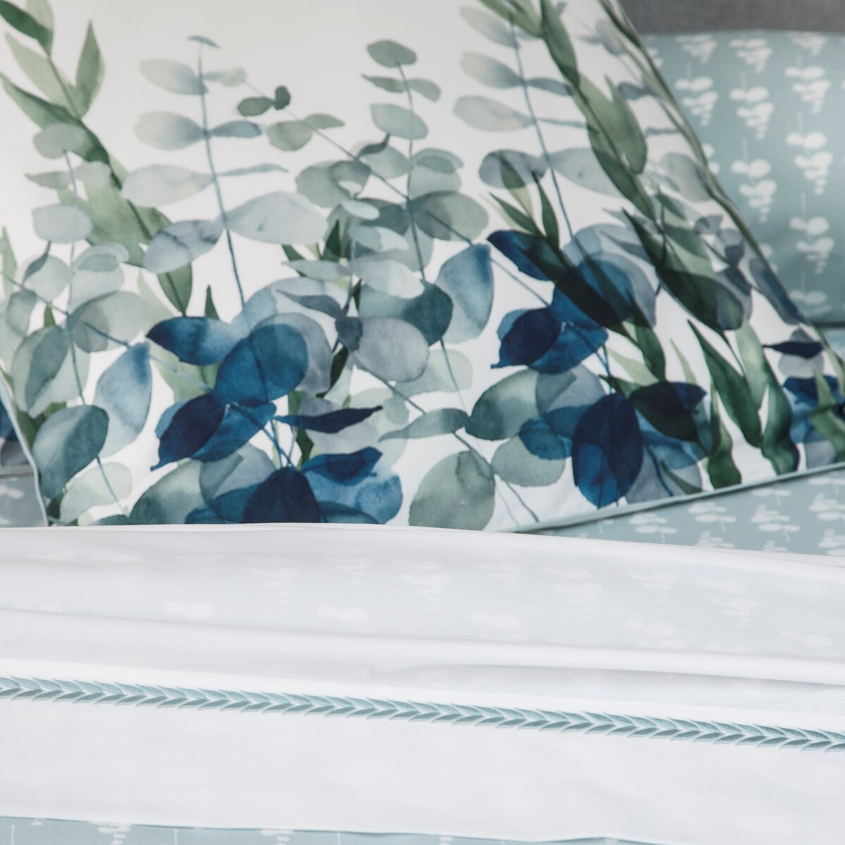 Parure de lit Eucalyptus - Percale de coton