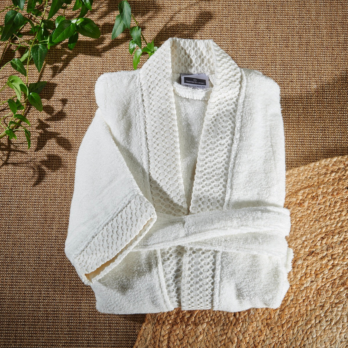Peignoir - Coton Zero Twist - 400g/m² #Couleur_IVOIRE