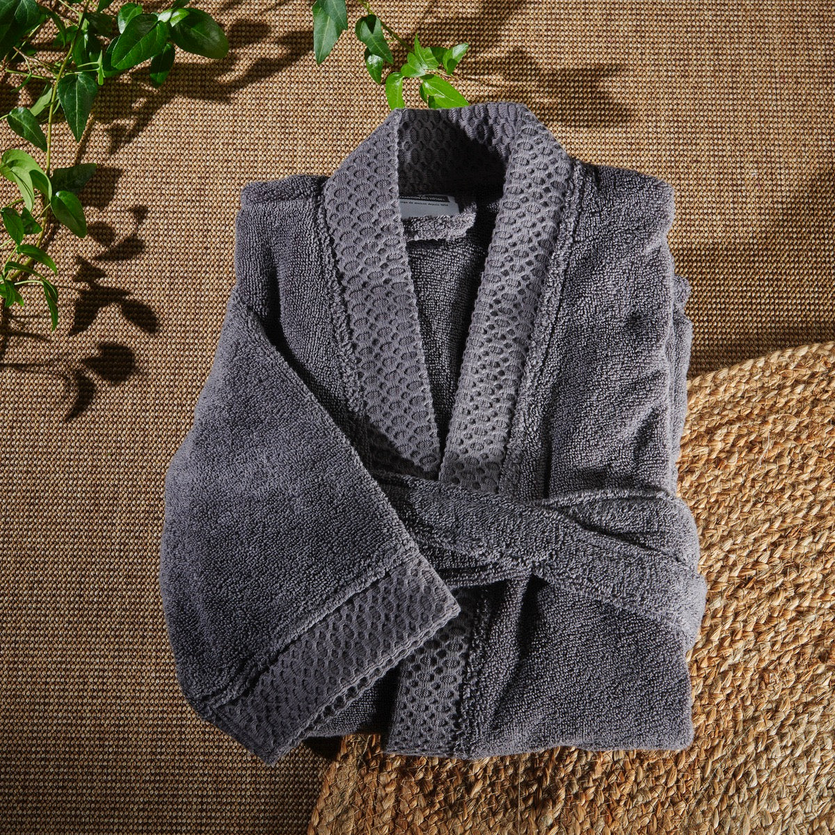 Peignoir - Coton Zero Twist - 400g/m² #Couleur_ANTHRACITE