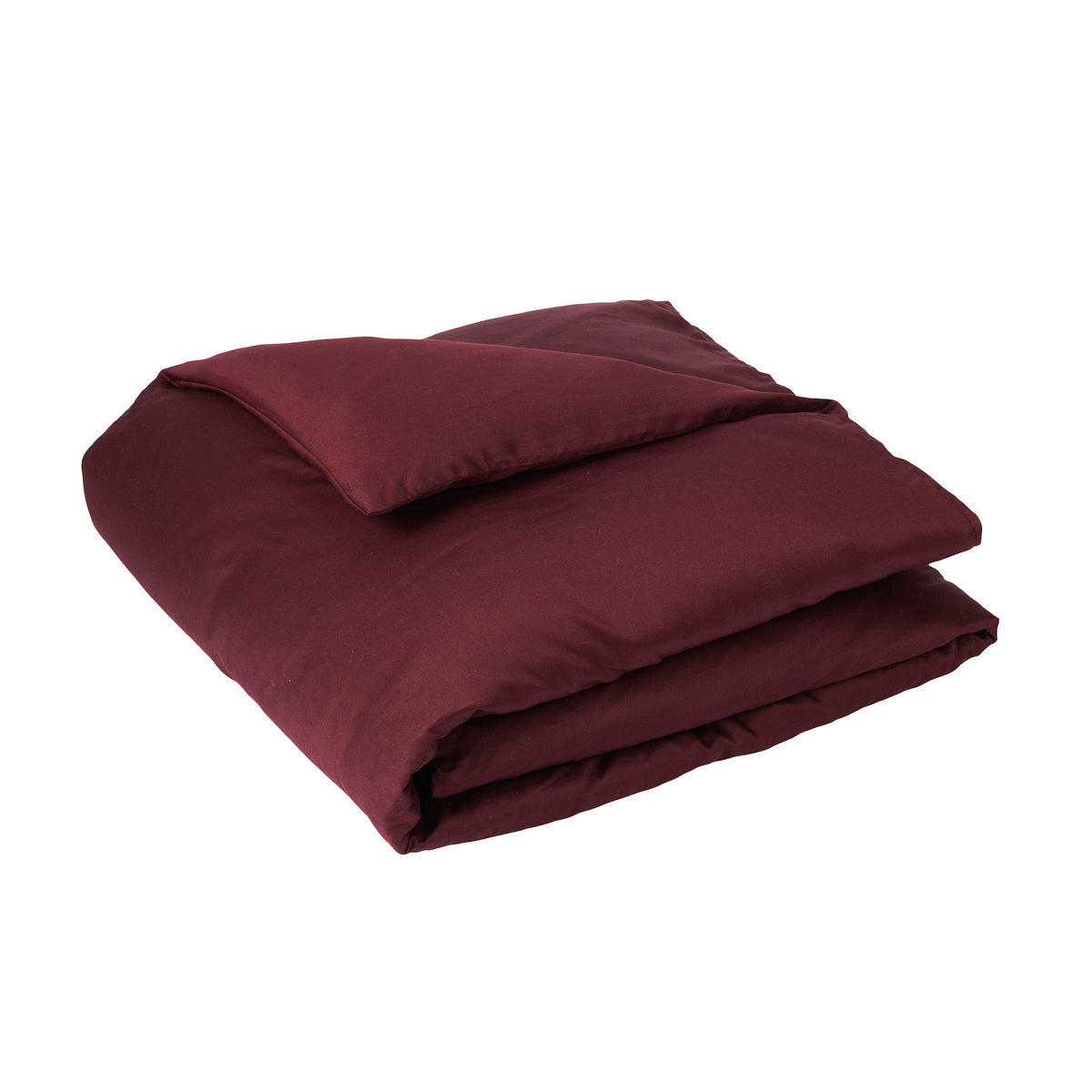 Housse de couette Douce Nuit - Satin de coton #Couleur_PRUNE