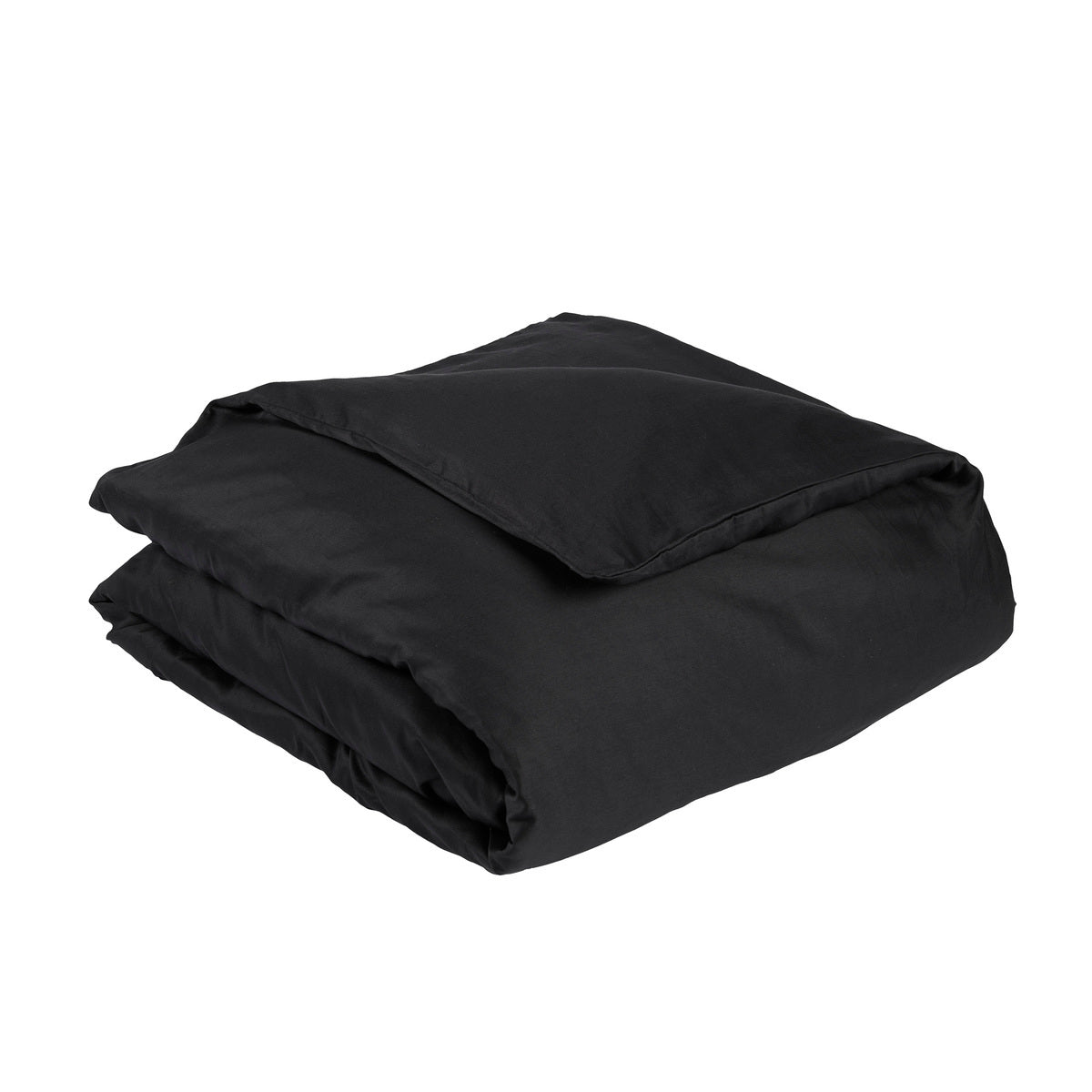 Housse de couette Douce Nuit - Satin de coton #Couleur_NOIR