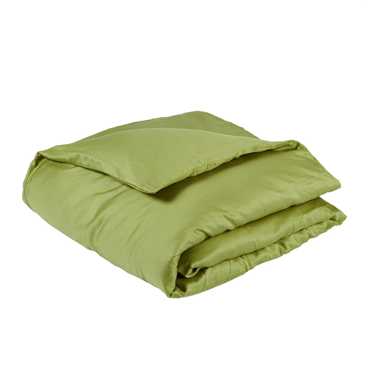 Housse de couette Douce Nuit - Satin de coton #Couleur_OLIVE