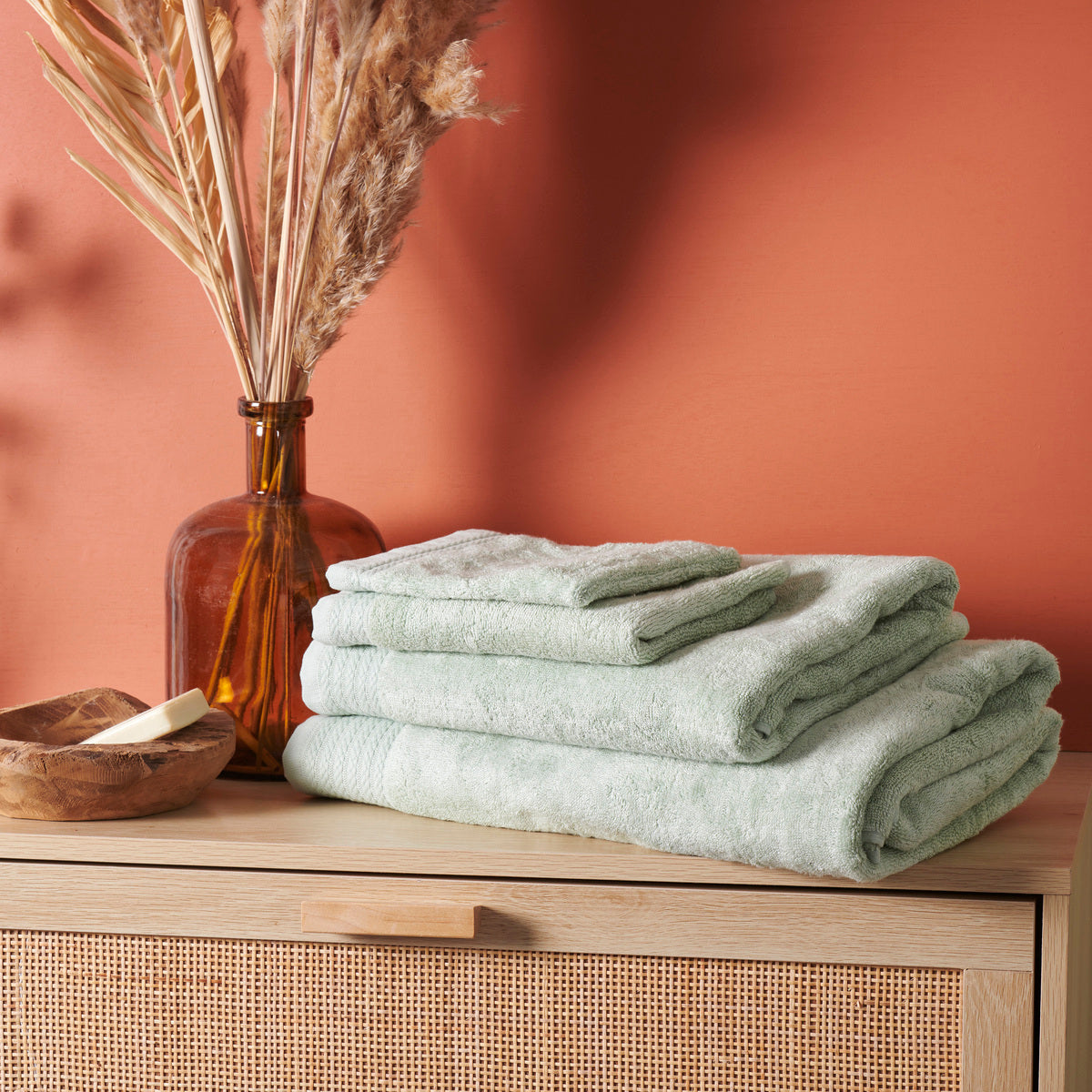 Serviette Douceur - Coton/ Modal 600g/m² #Couleur_MOUSSE