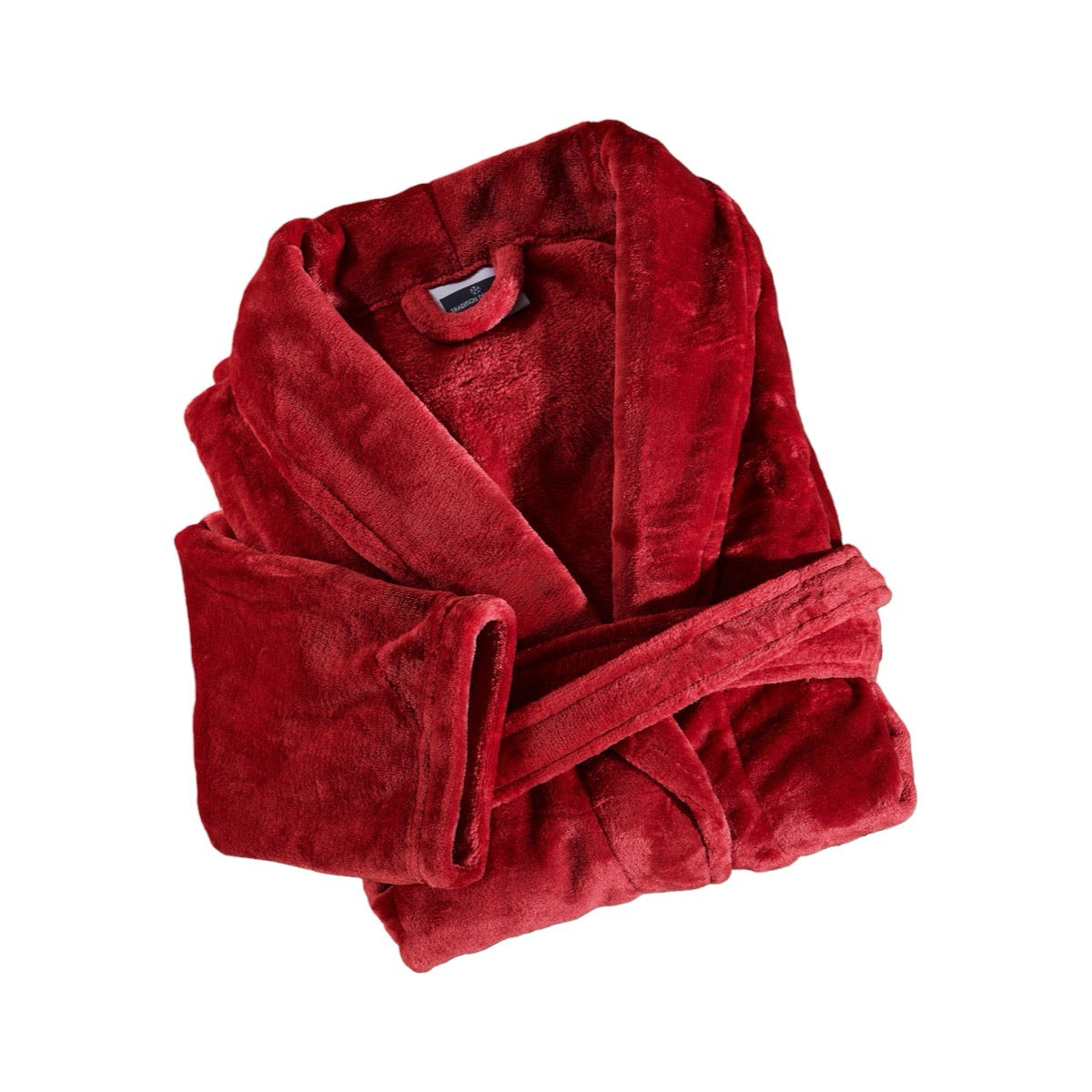 Peignoir Mixte Microfibre - Col Chale #Couleur_BORDEAUX