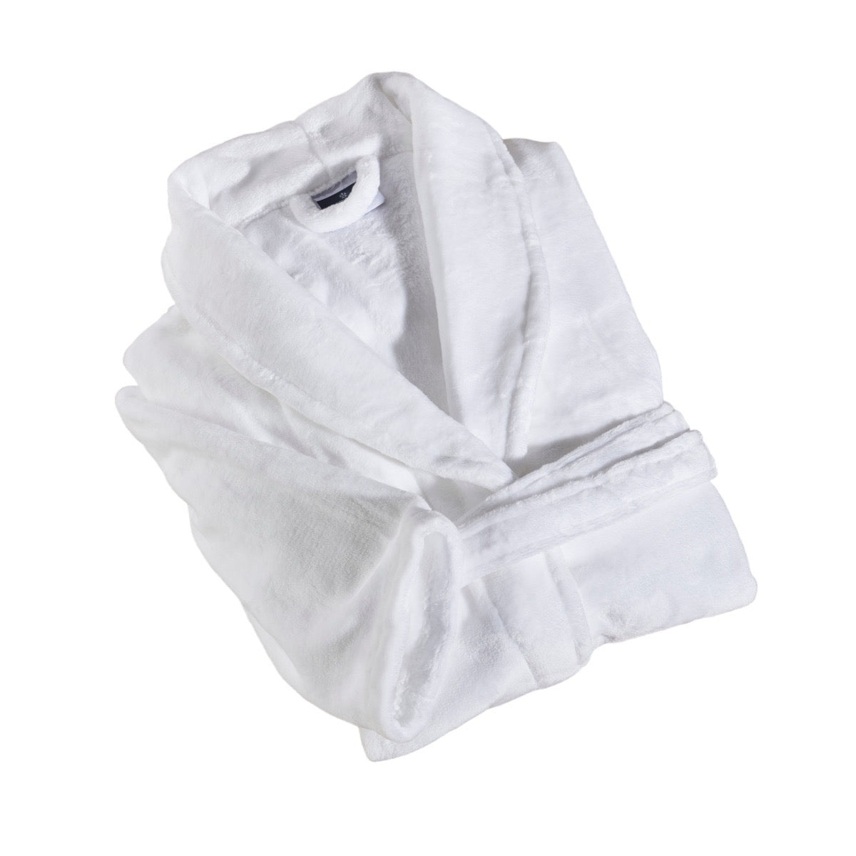 Peignoir Mixte Microfibre - Col Chale #Couleur_BLANC