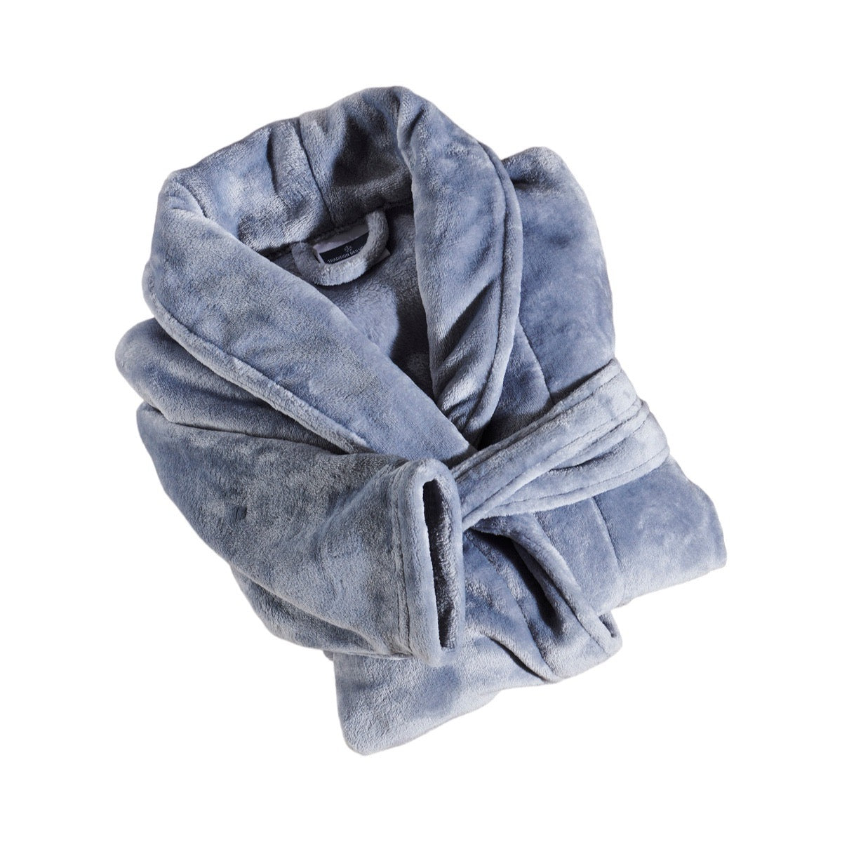 Peignoir Mixte Microfibre - Col Chale #Couleur_BLEU