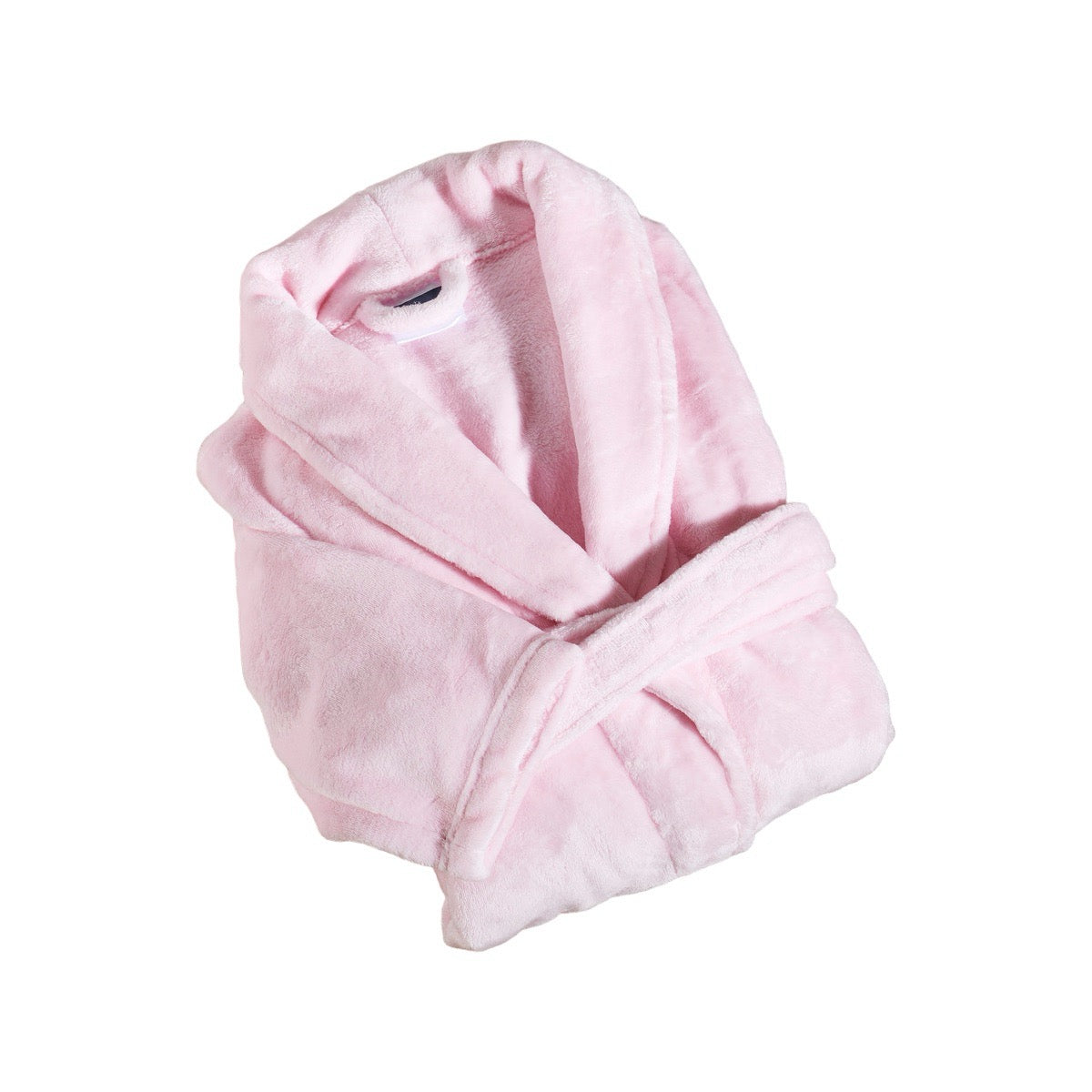 Peignoir Mixte Microfibre - Col Chale #Couleur_ROSE