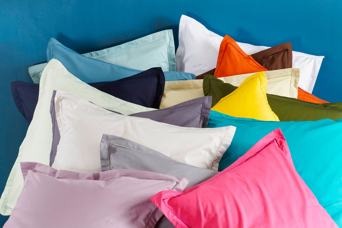 Drap plat - Uni Percale de coton #Couleur_BLEU MARINE