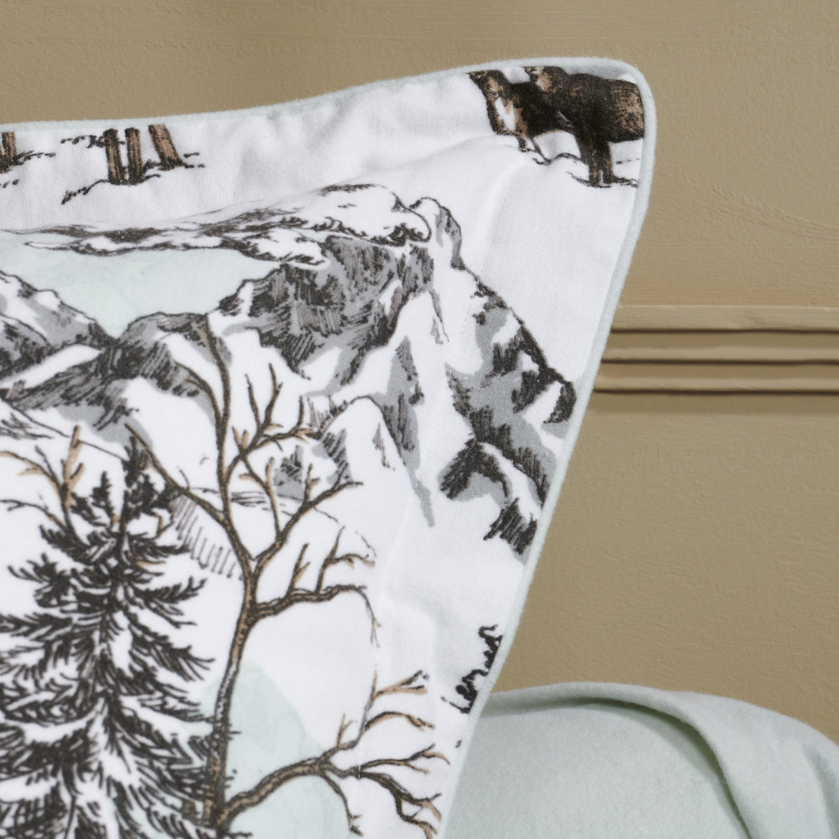 Parure de lit Montagne - Flanelle de coton