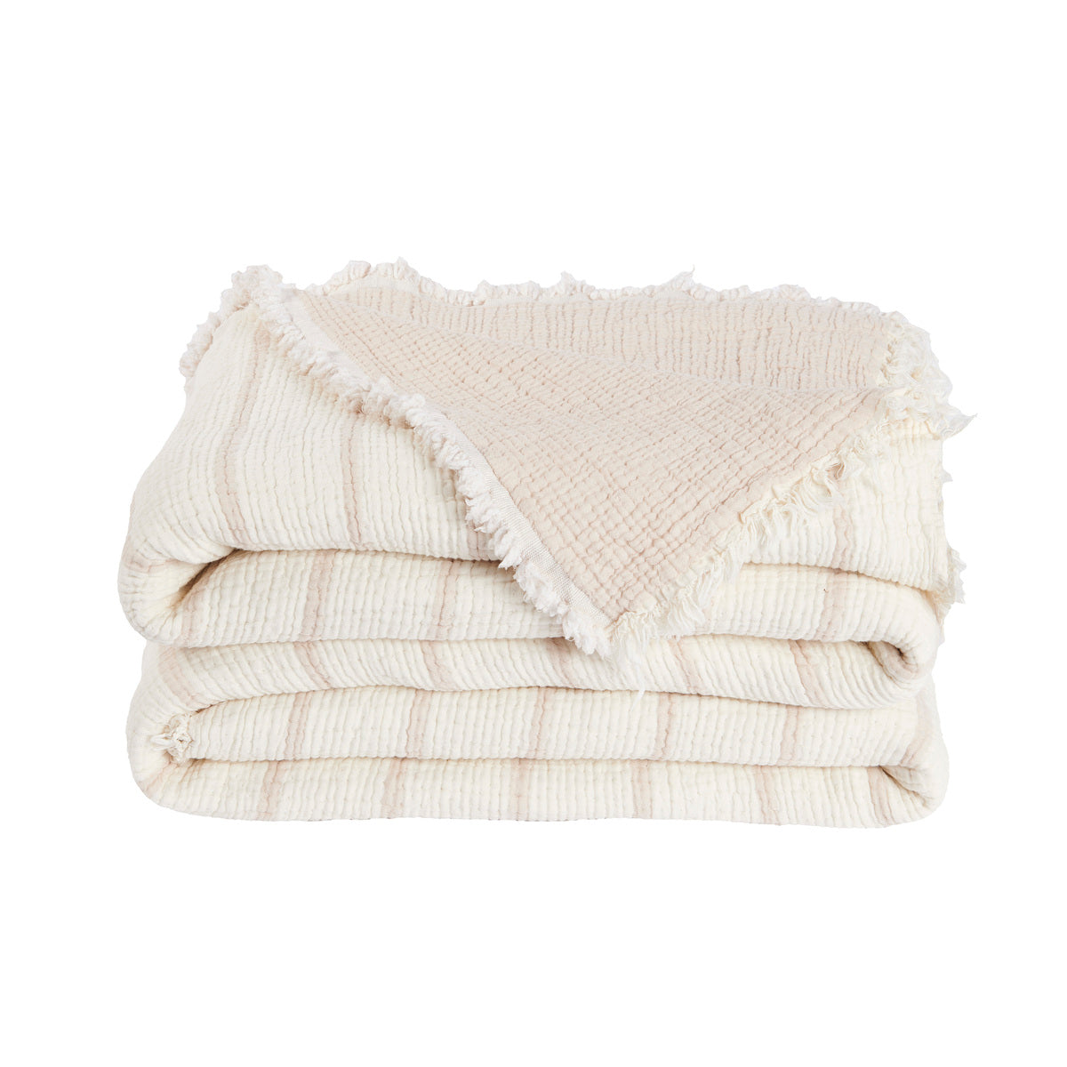 Couvre Lit Sélène - Mousseline de coton #Couleur_NATUREL