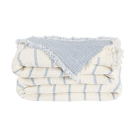 Couvre Lit Sélène - Mousseline de coton #Couleur_BLEU TURQUOISE