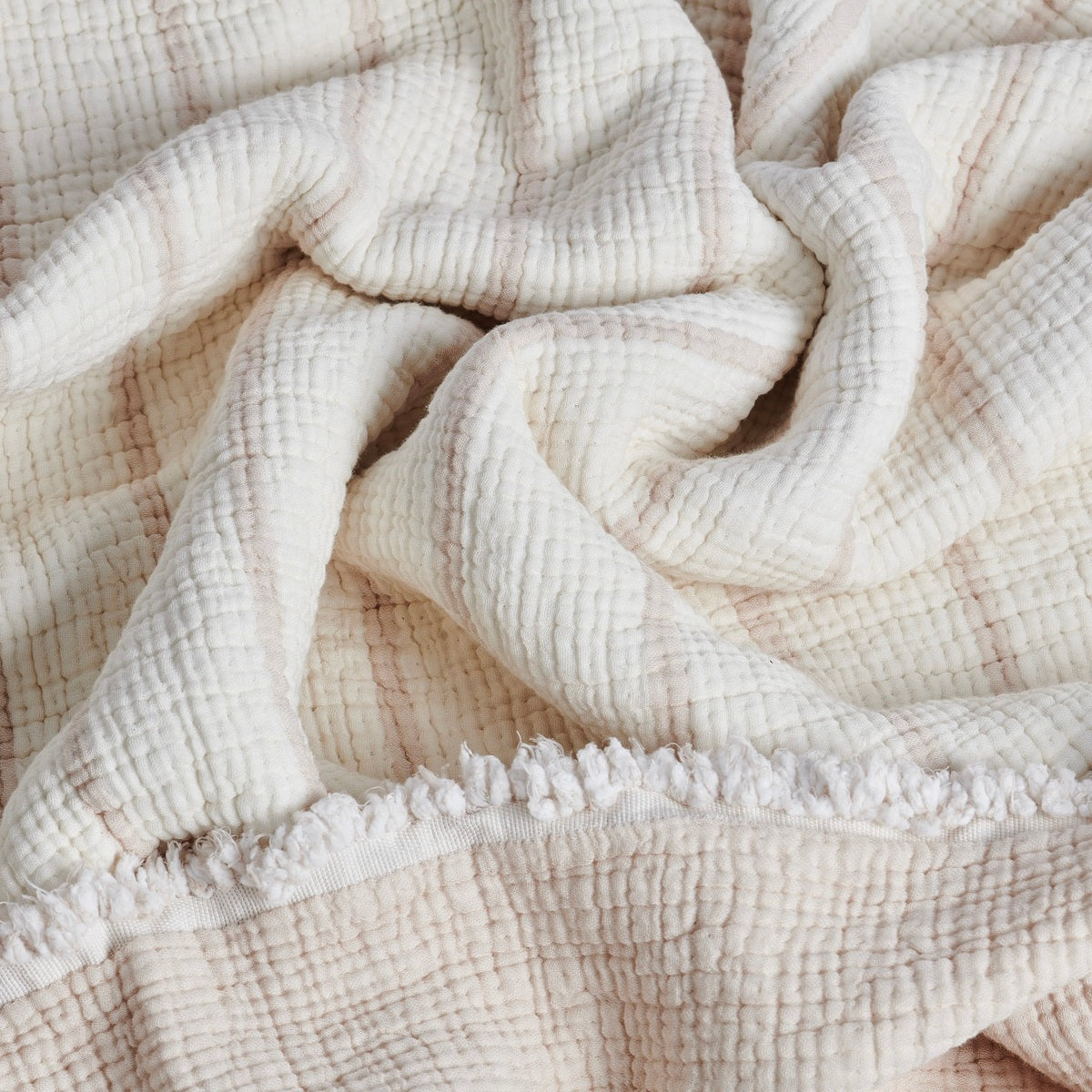 Couvre Lit Sélène - Mousseline de coton #Couleur_NATUREL