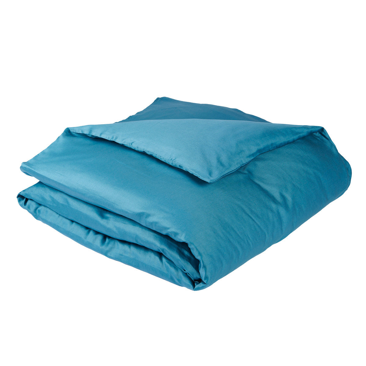 Housse de couette Douce Nuit - Satin de coton #Couleur_BLEU PAON