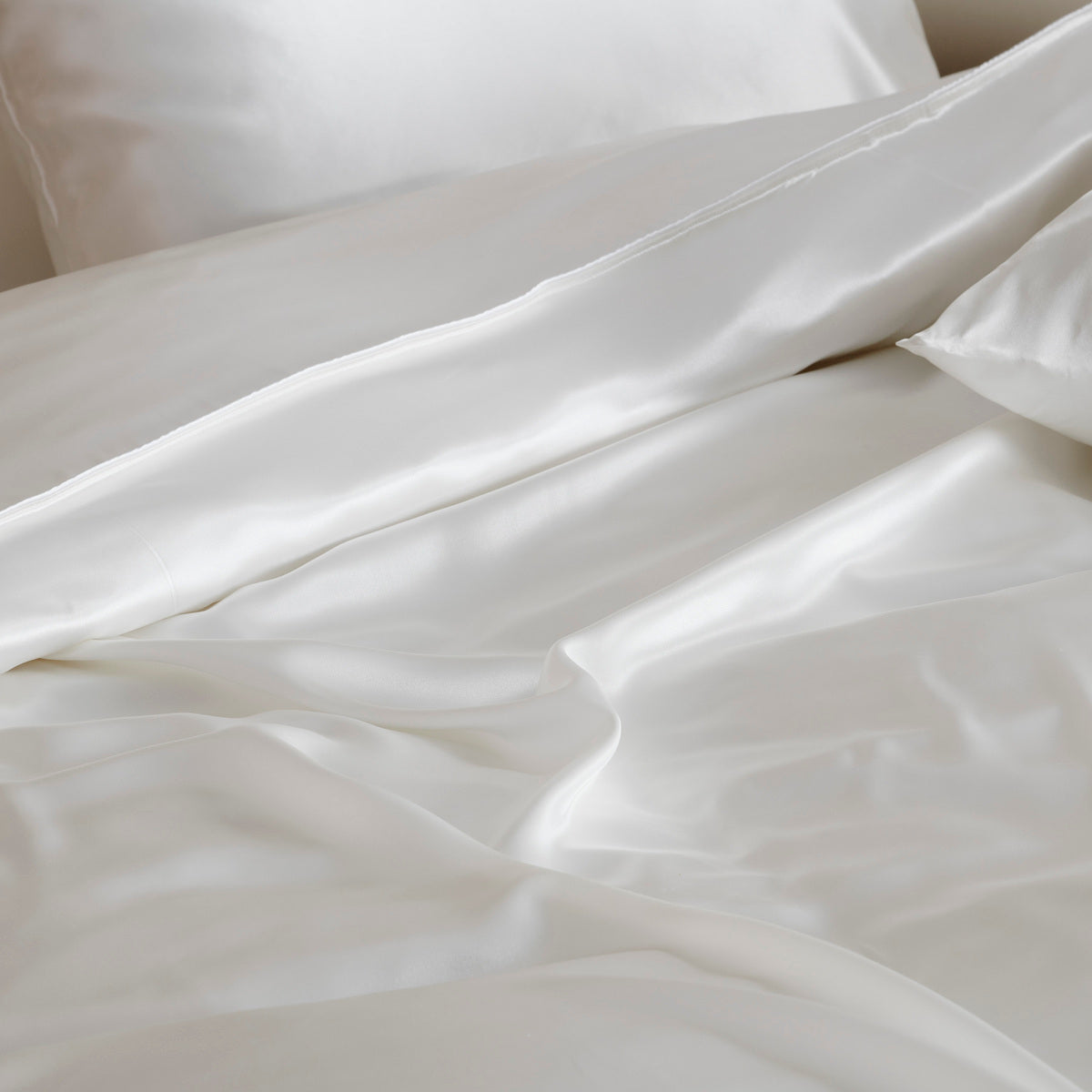 Housse de couette - 100% soie de mûrier #Couleur_IVOIRE