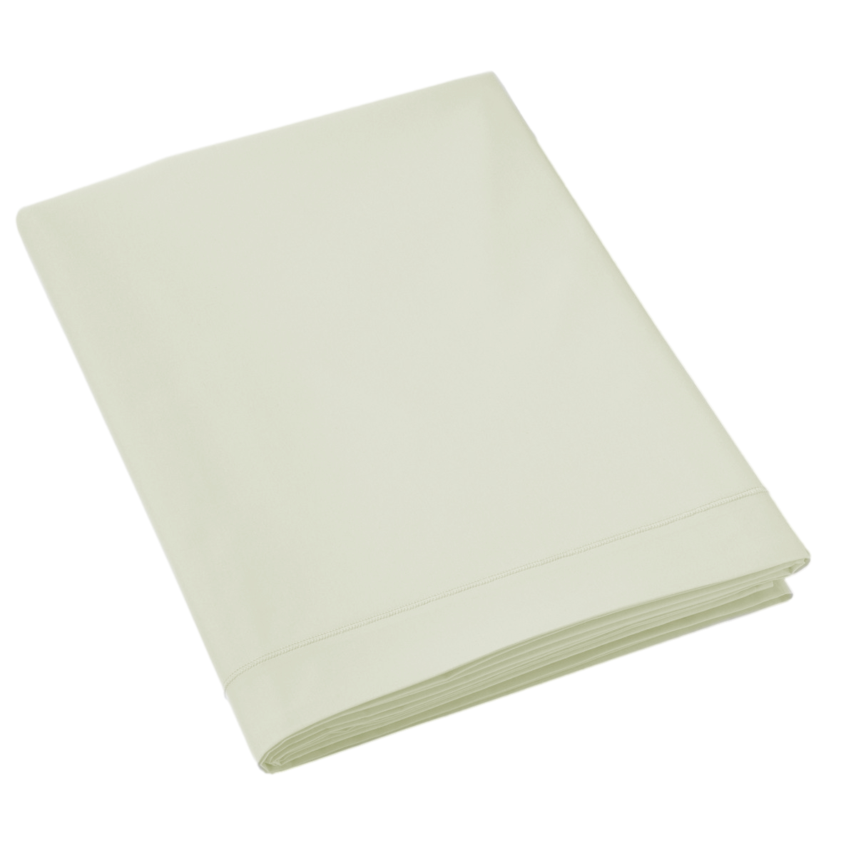 Drap plat - Uni Percale de coton #Couleur_MOUSSE