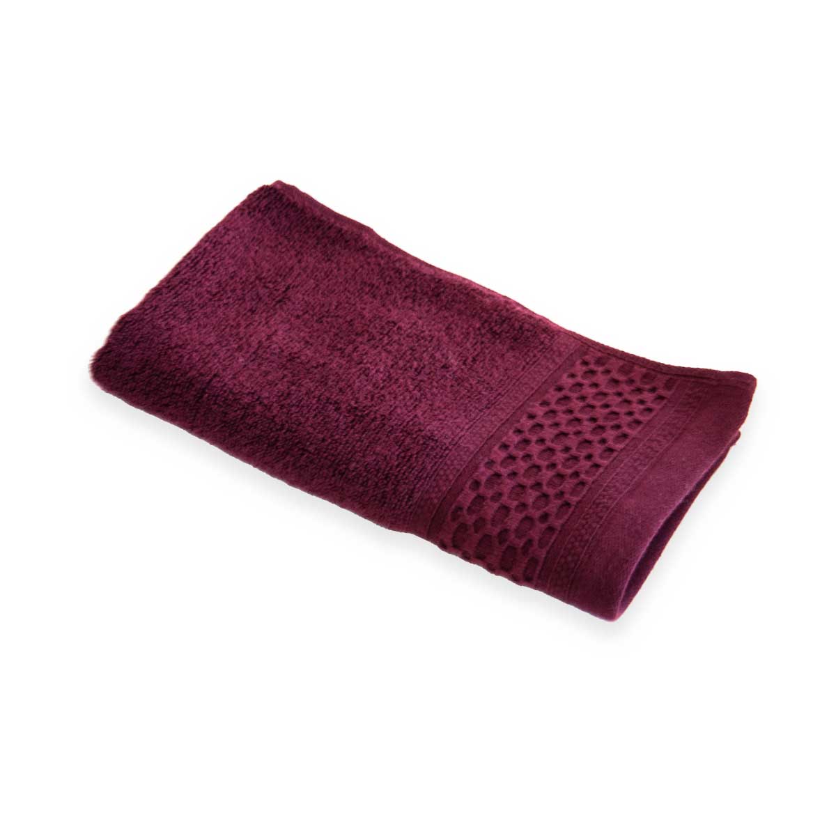 Serviette invité - Coton Zero Twist 500g/m² #Couleur_PRUNE