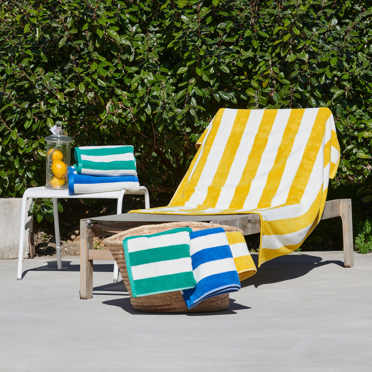 Drap de bain Les Planches - Coton 550g/m² #Couleur_SOLEIL