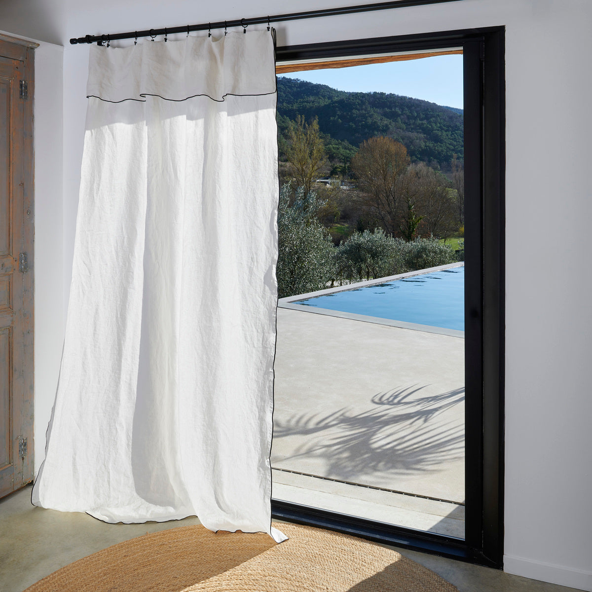 Rideau panneau Brise De Lin - 100% Lin #Couleur_NATUREL