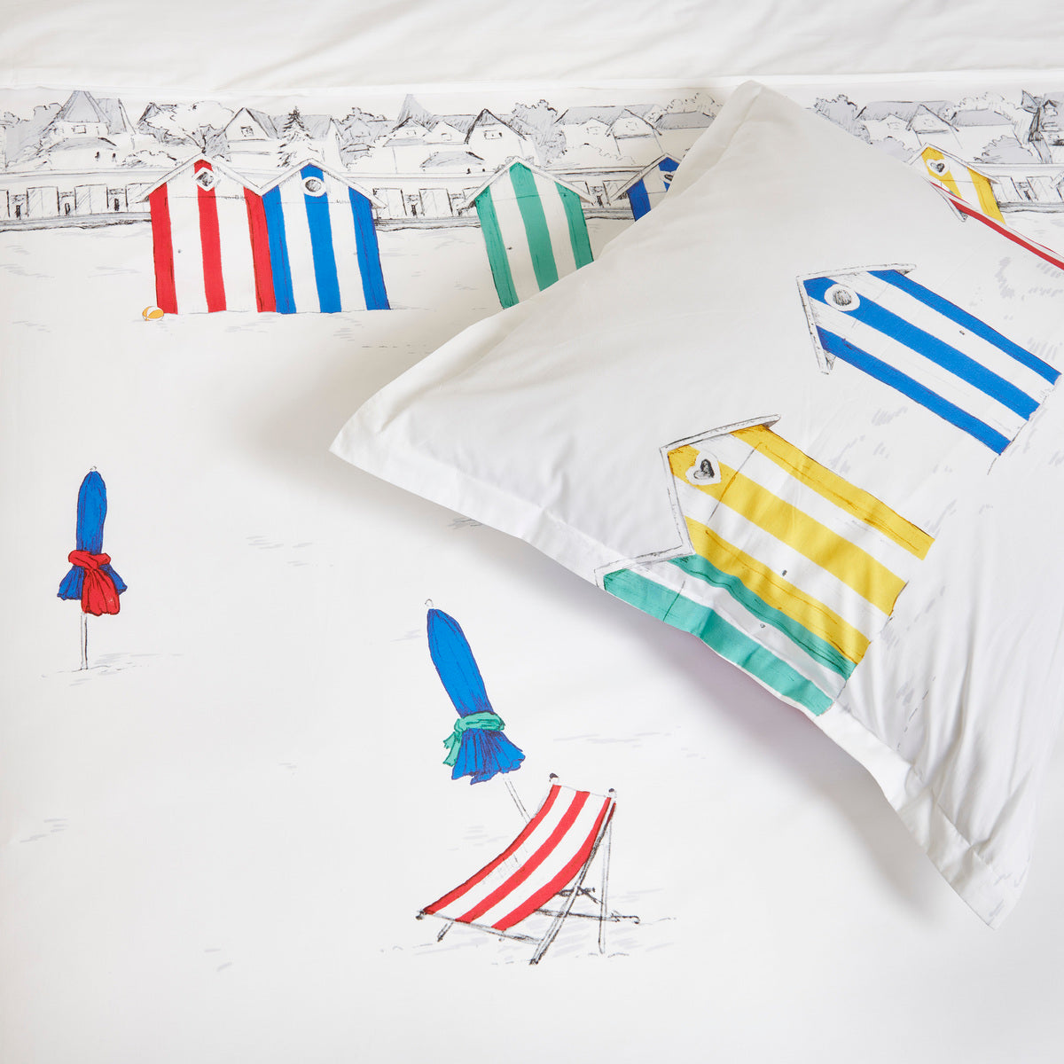 Parure de lit Les Planches - Percale de coton
