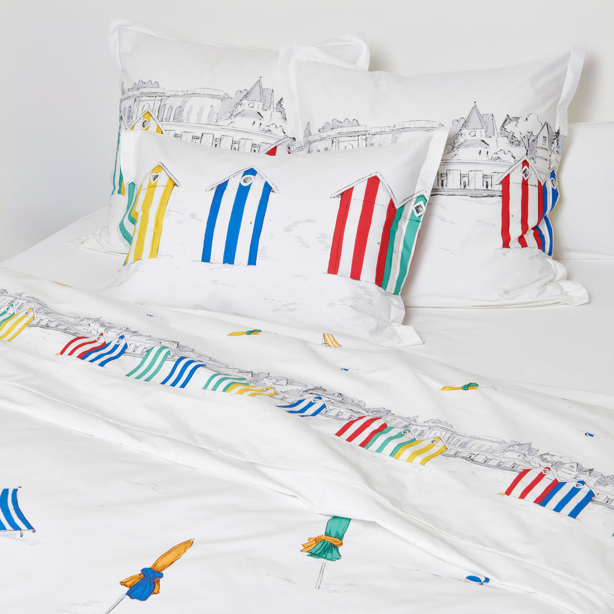 Parure de lit Les Planches - Percale de coton