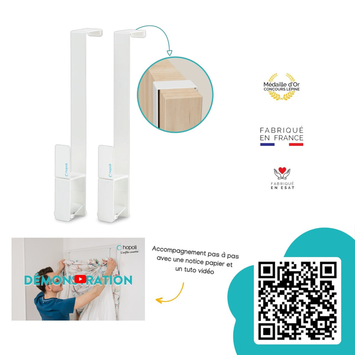 Enfile Couette 3 en 1 - Hopoli