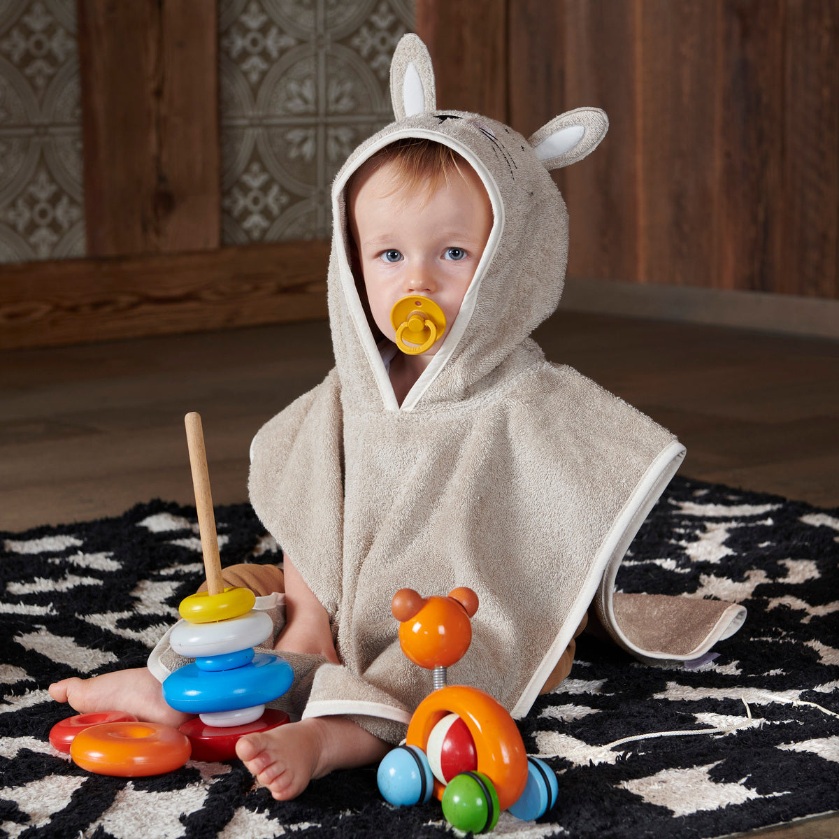 Poncho Doux Lapinou - Coton 450g/m²