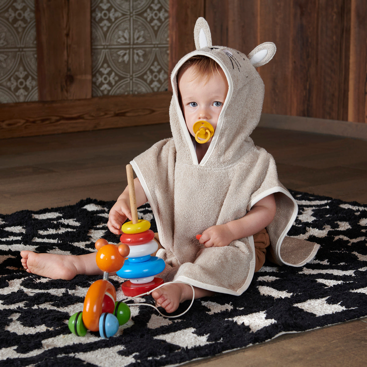 Poncho Doux Lapinou - Coton 450g/m²