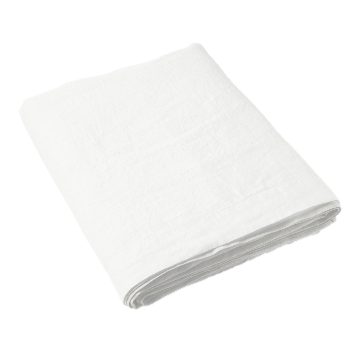 Drap Plat Uni Lin Lave Blanc | Linge de maison | Tradition des Vosges #Couleur_BLANC