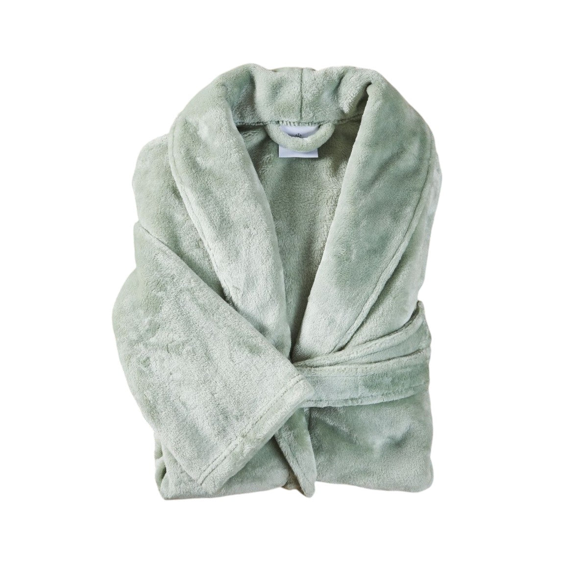 Peignoir Mixte Polaire - Col Chale #Couleur_SAUGE