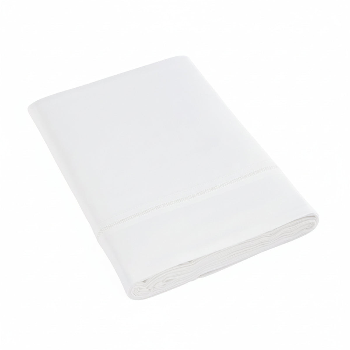 Drap plat Opium - Satin de coton #Couleur_BLANC
